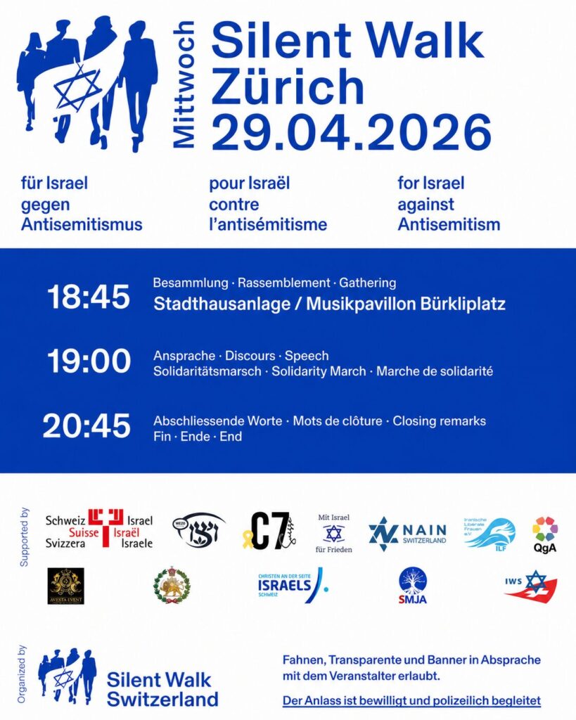 Flyer - Silent Walk Zurigo – 29.04.2026
